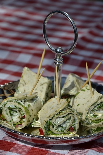 Kruidenrolletjes met kruiden uit eigen tuin