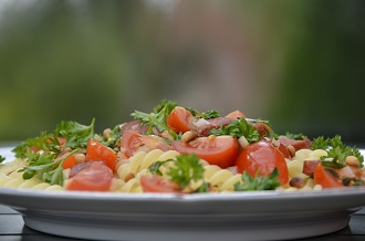Pasta met verse tomaatjes