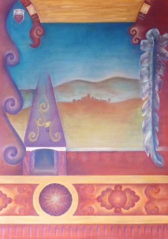 Geïnspireerd op een bezoek aan het Castello van Manta in Italië